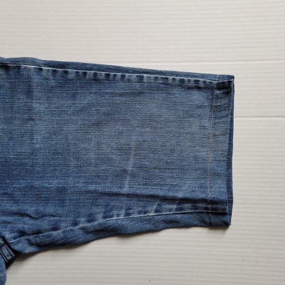Jean shorts 5ive Jungle & Co men's vintage blue denim bermuda new old stock NWT - Picture 14 of 14